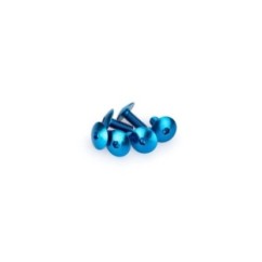 PUIG BLUE ANODIZED SCREWS KIT - COD. 0611A - Round head, hexagon socket. Blister of 6 pieces. Size M6 x 15mm.