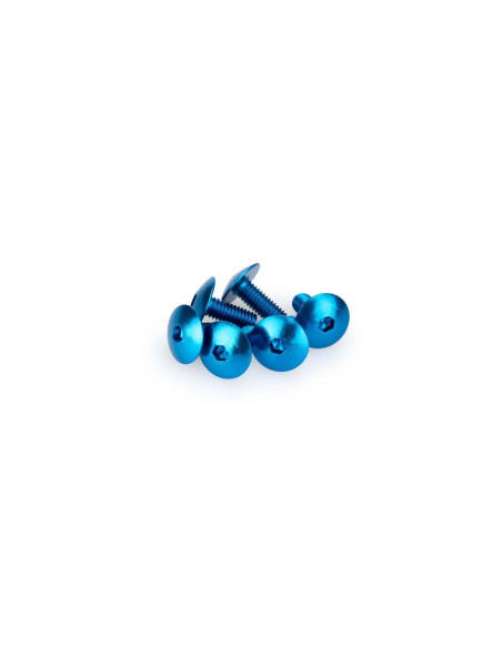 Puig kit vis anodisees m6 pour pare-brise couleur bleu