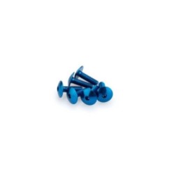 PUIG KIT VIS ANODIZZATE BLEU - COD. 0657A - Testa tonda, cava esagonale. Blister da 6 pezzi. Misura M6 x 20 mm.