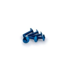 PUIG BLUE ANODIZED SCREWS KIT - COD. 0689A - Round head, hexagon socket. Blister of 6 pieces. Size M6 x 25mm.