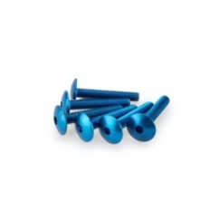 PUIG KIT VIS ANODIZZATE BLEU - COD. 3995A - Testa tonda, cava esagonale. Blister da 6 pezzi. Misura M6 x 30 mm.