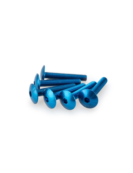 puig kit anodized screws m6 for windshields blue color