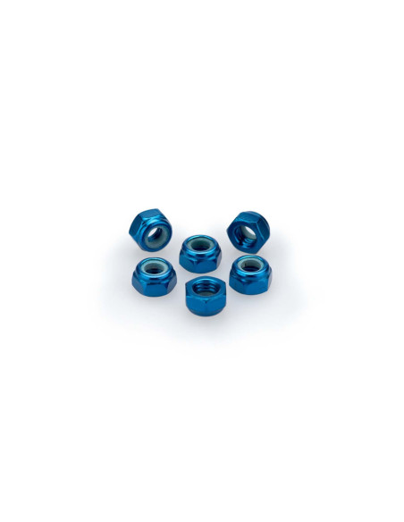Kit de tornillos Puig anodizados m5 para parabrisas color azul