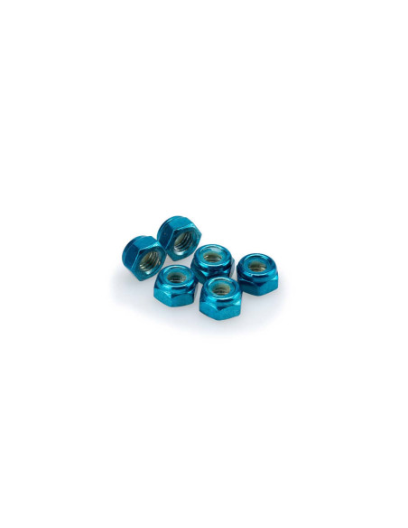 Kit de tornillos Puig anodizados m8 para parabrisas color azul