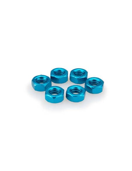 puig kit anodized screws m6 for windshields blue color