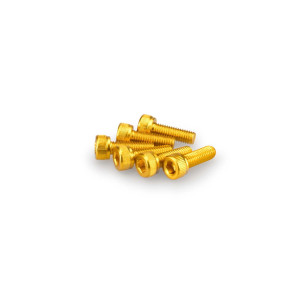puig kit anodized screws m5 for windshields yellow color
