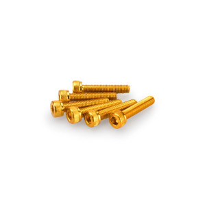 puig kit anodized screws m5 for windshields yellow color