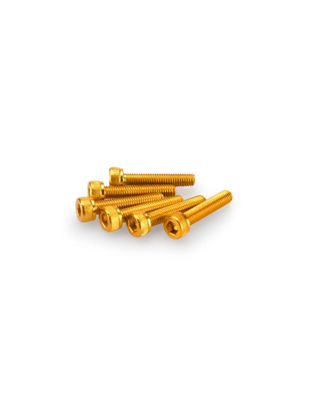 puig kit anodized screws m5 for windshields yellow color