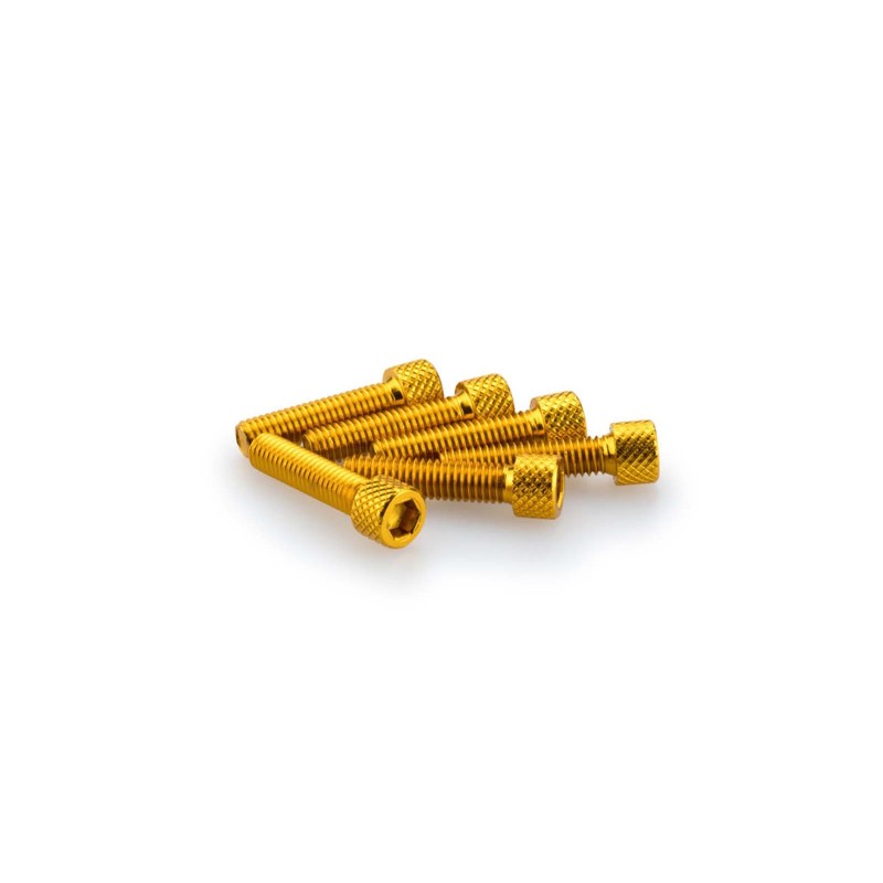 PUIG KIT DE TORNILLOS ANODIZADOS AMARILLO - COD. 0544G - Cabeza cilIndrica, casquillo hexagonal. BlIster de 6 piezas. TamaNo M6 