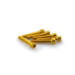 puig kit anodized screws m6 for windshields yellow color