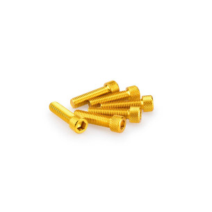 puig kit anodized screws m8 for windshields yellow color