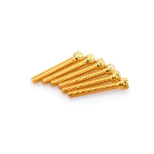puig kit anodized screws m8 for windshields yellow color