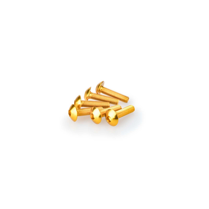 Kit de tornillos anodizados Puig M5 para parabrisas color amarillo