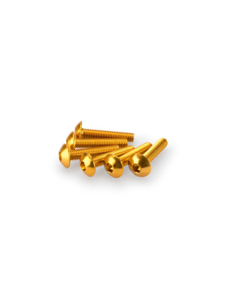 puig kit anodized screws m5 for windshields yellow color