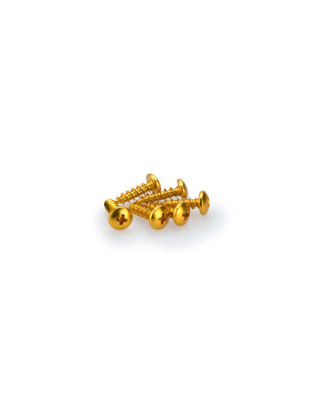 Kit de tornillos anodizados Puig M6 para parabrisas color amarillo