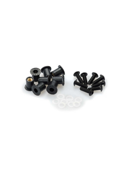 Kit de vis anodisees Puig M5 pour pare-brise couleur noire