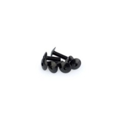 PUIG BLACK ANODIZED SCREW KIT - COD. 0657N - Round head, hexagon socket. Blister of 6 pieces. Size M6 x 20mm.