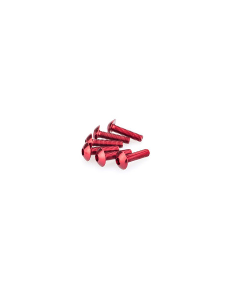 puig kit anodized screws m5 for windshields red color