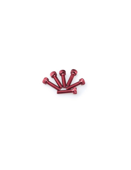 Puig kit vis anodisees m5 pour pare-brise couleur rouge