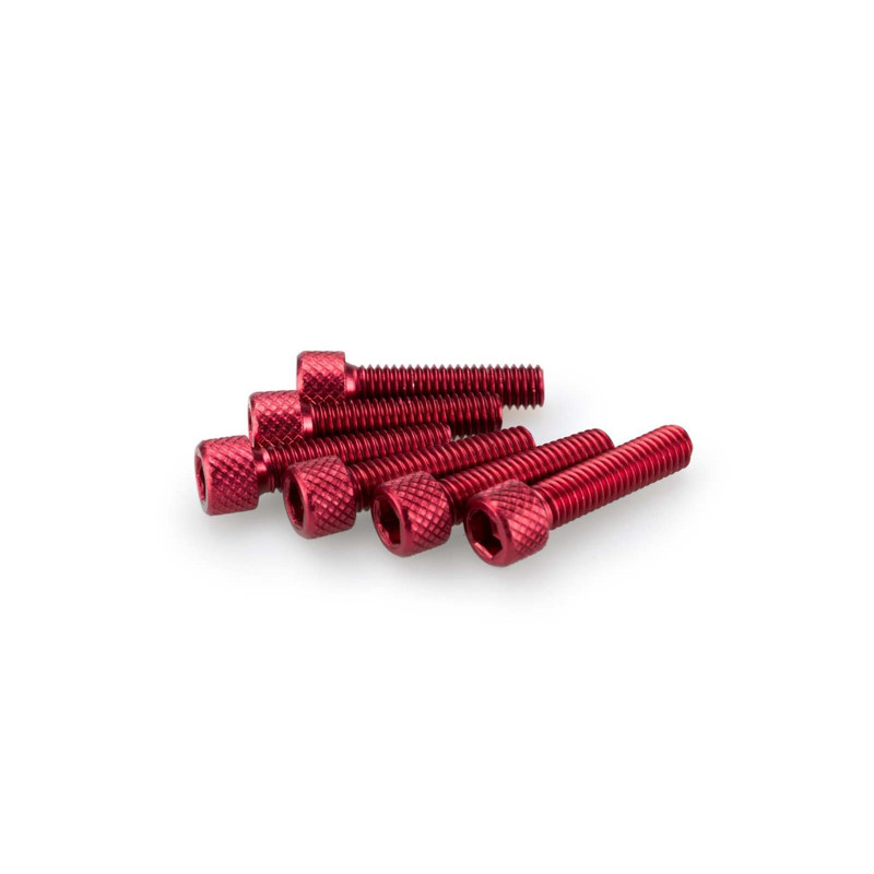 puig kit viti anodizzate m6 per cupolini colore rosso