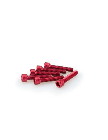 puig kit viti anodizzate m6 per cupolini colore rosso