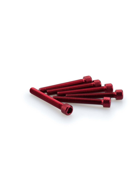 puig kit viti anodizzate m6 per cupolini colore rosso
