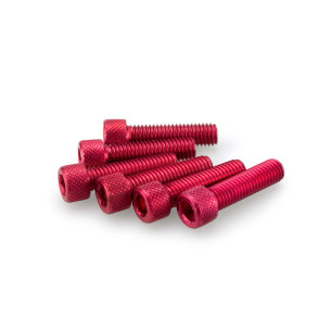 puig kit anodized screws m8 for windshields red color