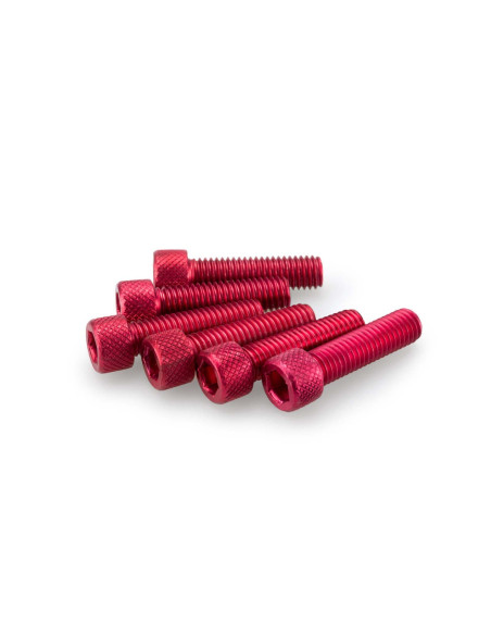 Puig Kit eloxierte Schrauben M8 fur Windschutzscheiben Farbe Rot