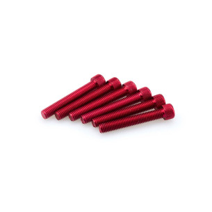 Puig Kit eloxierte Schrauben M8 fur Windschutzscheiben Farbe Rot