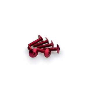 puig kit anodized screws m6 for windshields red color