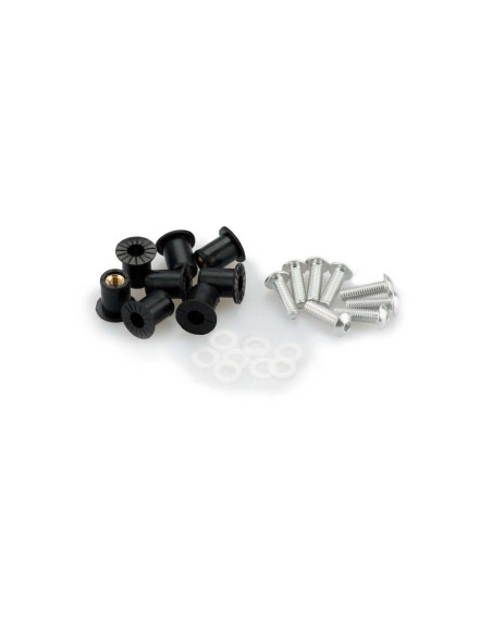 puig kit anodized screws m5 for windshields silver color