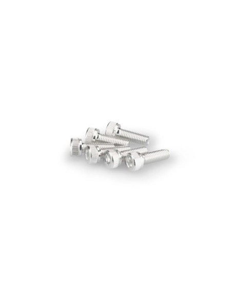 Kit de vis anodisees Puig M5 pour pare-brise couleur argent