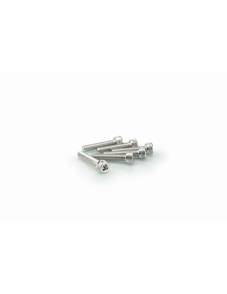 Kit de vis anodisees Puig M5 pour pare-brise couleur argent