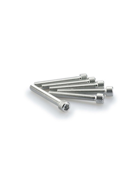 Puig kit vis anodisees m6 pour pare-brise couleur argent