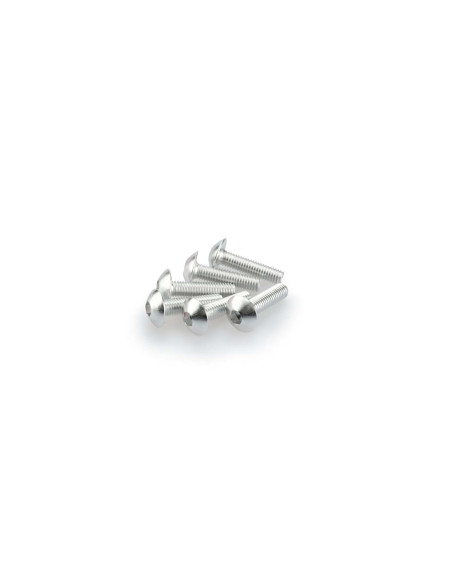 Kit de vis anodisees Puig M5 pour pare-brise couleur argent