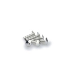 PUIG SILVER ANODIZED SCREWS KIT - COD. 0689P - Round head, hexagon socket. Blister of 6 pieces. Size M6 x 25mm.