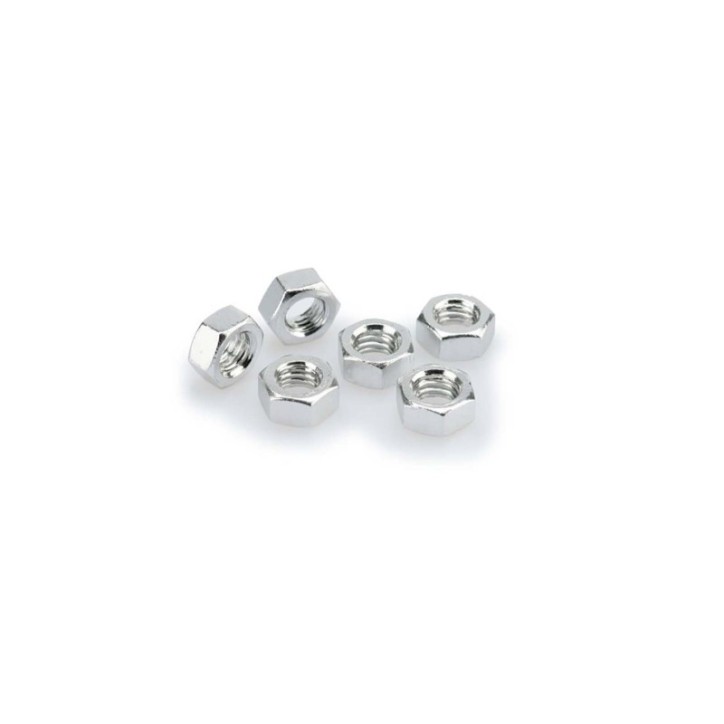 PUIG SILVER ANODIZED SCREWS KIT - COD. 0863P - Anodized aluminum nuts. Blister of 6 pieces. Size M8.