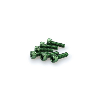 puig kit anodized screws m5 for windshields color green
