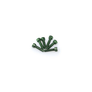 puig kit anodized screws m5 for windshields color green