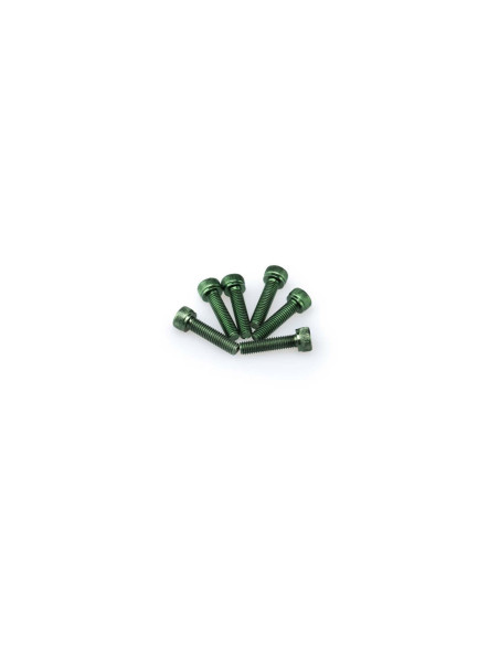 Kit de vis anodisees Puig M5 pour pare-brise couleur verte