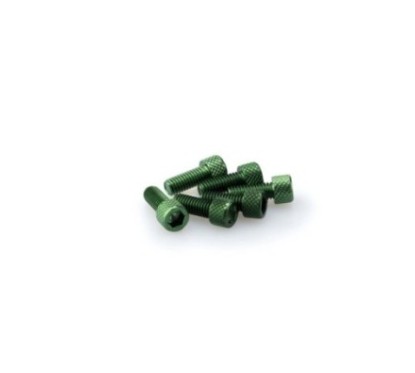 PUIG KIT VIS ANODIZZATE VERT - COD. 0363V - Testa cilindrica, cava esagonale. Blister da 6 pezzi. Misura M6 x 15 mm.