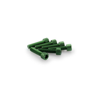 puig kit anodized screws m6 for windshields color green