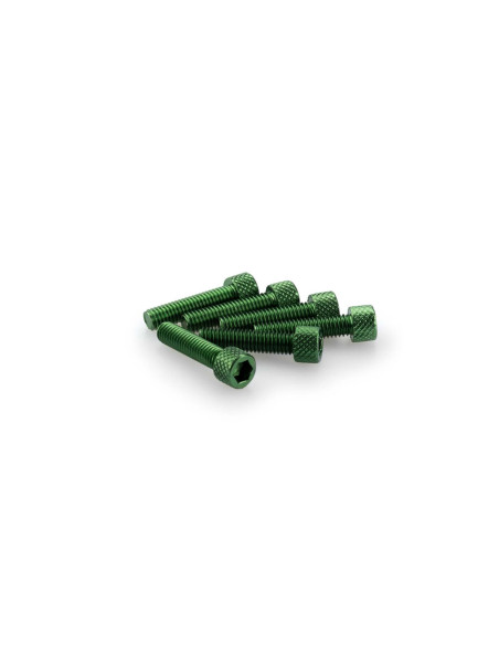 Kit de vis anodisees Puig M6 pour pare-brise couleur verte