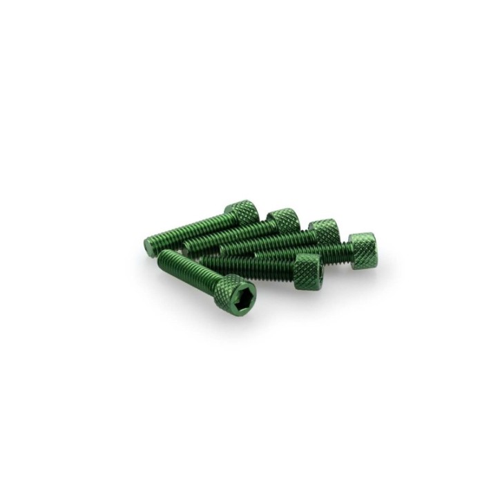 PUIG KIT DE TORNILLOS ANODIZADOS VERDE - COD. 0544V - Cabeza cilIndrica, casquillo hexagonal. BlIster de 6 piezas. TamaNo M6 x