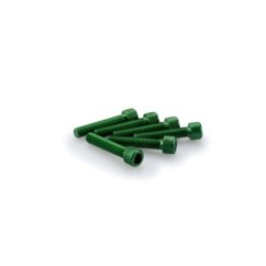 PUIG KIT VIS ANODIZZATE VERT - COD. 0258V - Testa cilindrica, cava esagonale. Blister da 6 pezzi. Misura M6 x 30 mm.