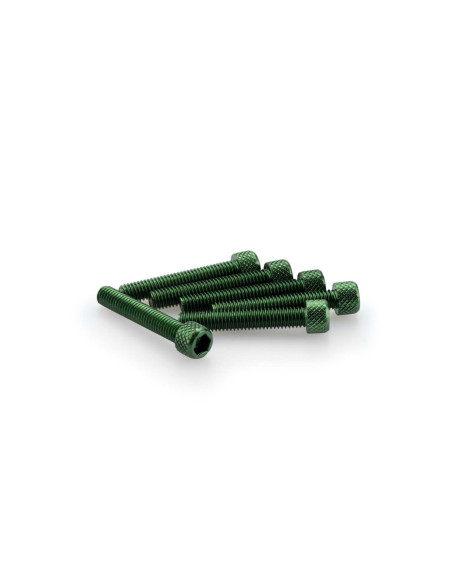 puig kit anodized screws m6 for windshields color green