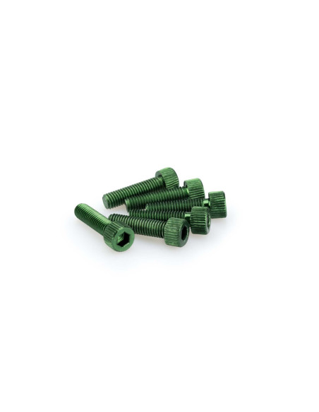 puig kit anodized screws m8 for windshields color green