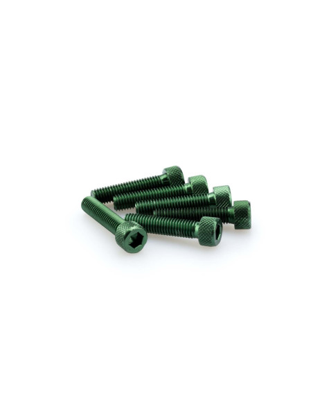 Kit tornillos anodizados puig m8 para parabrisas color verde