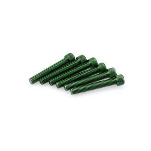 puig kit anodized screws m8 for windshields color green