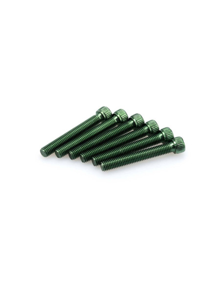 Kit tornillos anodizados puig m8 para parabrisas color verde